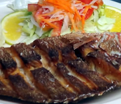Pescado dodado en Tequila